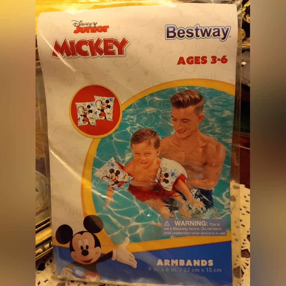Disney Junior Mickey Arm Floats, Ages 3 To 6, NWT